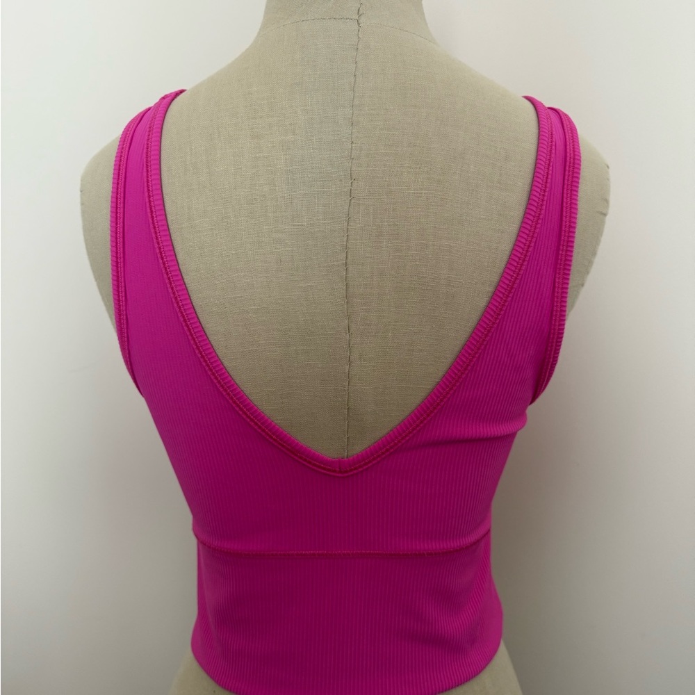 Lululemon Pink Ribbed Tank Top - Picture 2 of 4